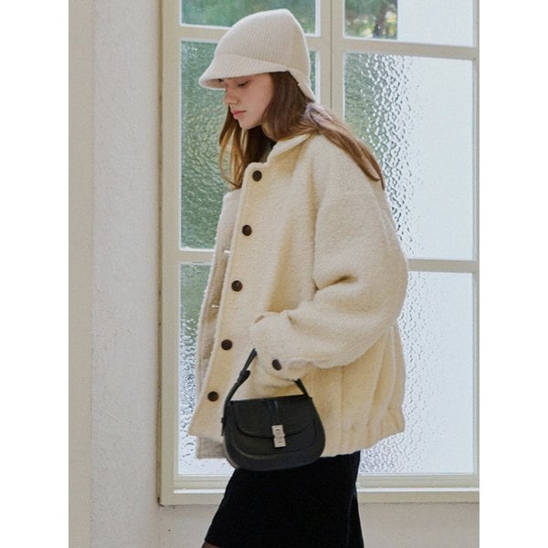 [5차리오더] Soft breeze boucle coat - Ivory