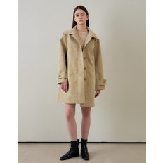 BELT LEATHER JACKET BEIGE 벨트 레더 자켓 베이지
