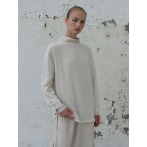 boatneck sheer knit (ivory)