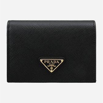 프라다(병행) [시흥점] [프라다]6S 1MV021 QHH F0002 사피아노 트라이앵글 로고 반지갑 블랙