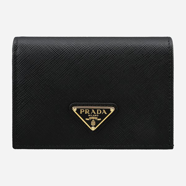 [시흥점] [프라다]6S 1MV021 QHH F0002 사피아노 트라이앵글 로고 반지갑 블랙