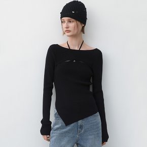 [루피타PICK](택가:79,000원)조지트 홀터넥 니트(T-7006)