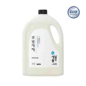 크리오 생활물가 주방세제 바질허브향 4.2L x1개