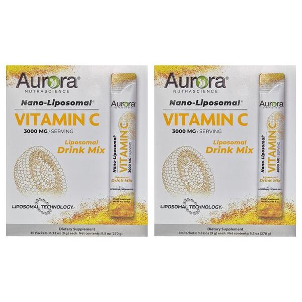 오로라 나노-리포조말 비타민C 리포조말 드링크 믹스 9g x 30개 2박스 HISM (S45726592)