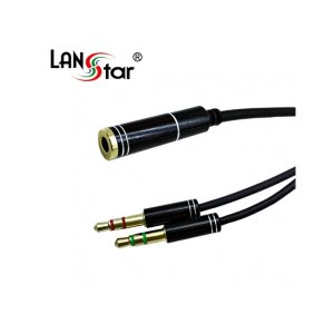 엠지솔루션 MG/ LANSTAR LS-PCHEADSET 3.5mm 4극 to 3.5mm x2 케이블