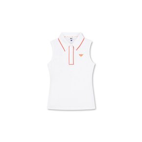 왁[WAAC]골프 (WWTCM24408WHX)여성 ATHLETIC Tipping Sleeveless Pique Polo