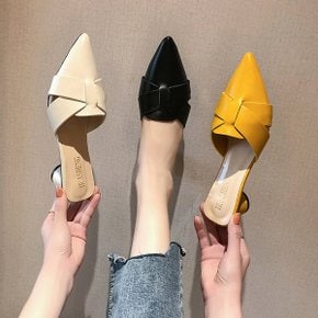 [짝꿍닷컴] 스틸레토 레더 4컬러 여성 뮬 블로퍼 LK23 (S9564570)