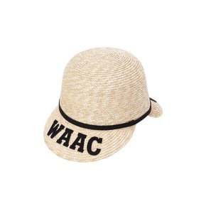 왁[WAAC]골프 (WGRCX24327LBR)여성 RAFFIA 2WAY BUCKET HAT