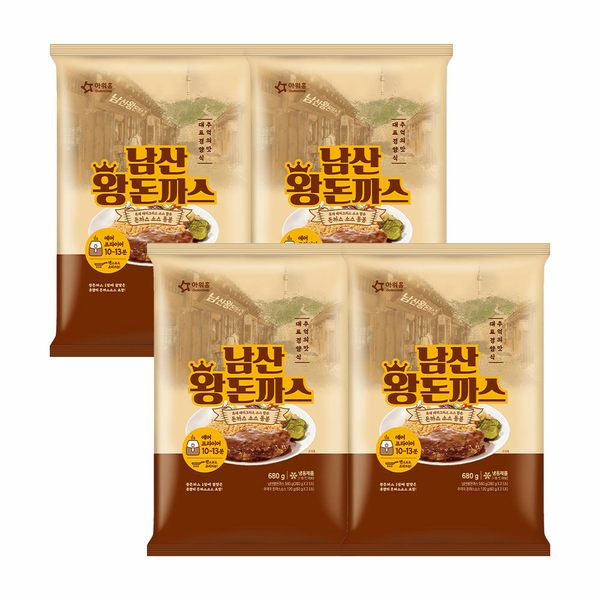 남산 왕돈까스 680g 4개 (소스포함)