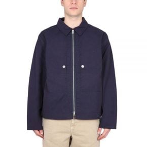 나이젤카본 Cotton Nylon Zip-up Shirt Jacket (NCOS-SS23-S-1 NAVY) (코튼 나일