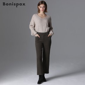 [보니스팍스(Bonispax)] 아웃포켓 시보리 배색 일자핏 팬츠 (택가격 89000원)