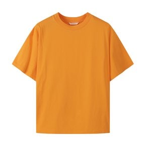 여성 레터링 루즈핏 반팔 티셔츠 ORANGE