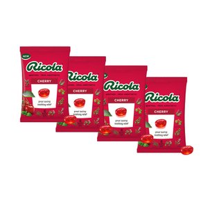 Ricola 리콜라 커프 드롭 기침 캔디 체리 45개입 4팩