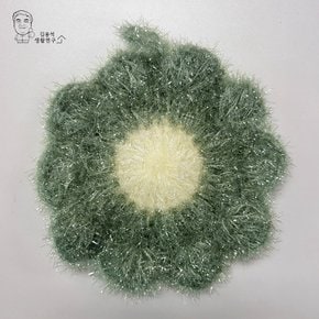 주방 플라워 수세미 아크릴 뜨개수세미 설거지 거품