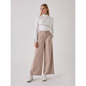 TUCK LOUNGE PANTS - BEIGE