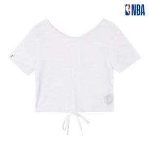 여성 NBA 후로피 레터링 메쉬 크롭 티셔츠 (N202TS716P)