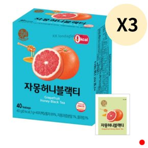 송원 우리차 자몽허니블랙티 음료 홈카페 40T X3