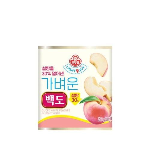 오뚜기 LIGHTJOY 가벼운 백도 280g 저당 저칼로리(1)