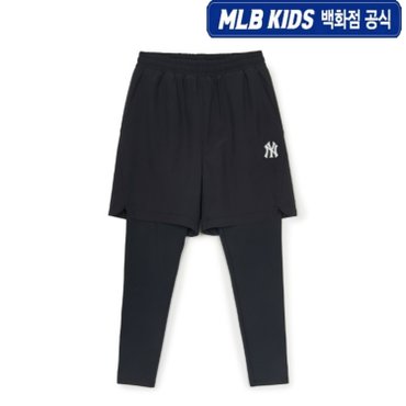 MLB키즈 [백화점공식] 25SS 베이직 레깅스 쇼츠 NY (Black) 7ASWB1153-50BKS