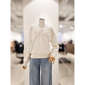 [파주점] [더아이잗컬렉션]로맨틱 플로럴 아플리케 티셔츠 CR1A0TS011