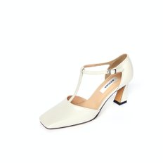 T-square Pumps_Cream