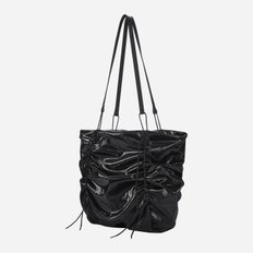 Deborah Ruched Bag Black