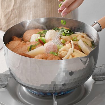 키친아트 함마톤 인덕션 스텐냄비 찌개 편수냄비 22cm