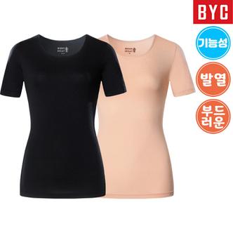  BYC 보디히트 히트텍 기능성 여성 내의 반팔 상의 5009