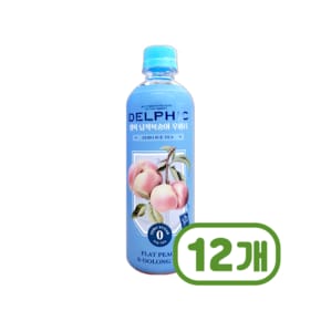 델픽 납작복숭아우롱티 제로아이스티 페트음료 500ml x 12개