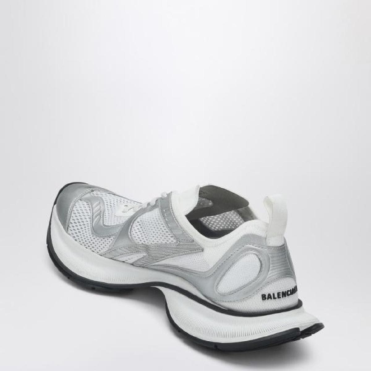 BALENCIAGA White and silver Sneaker Circuit 793945WFLGY