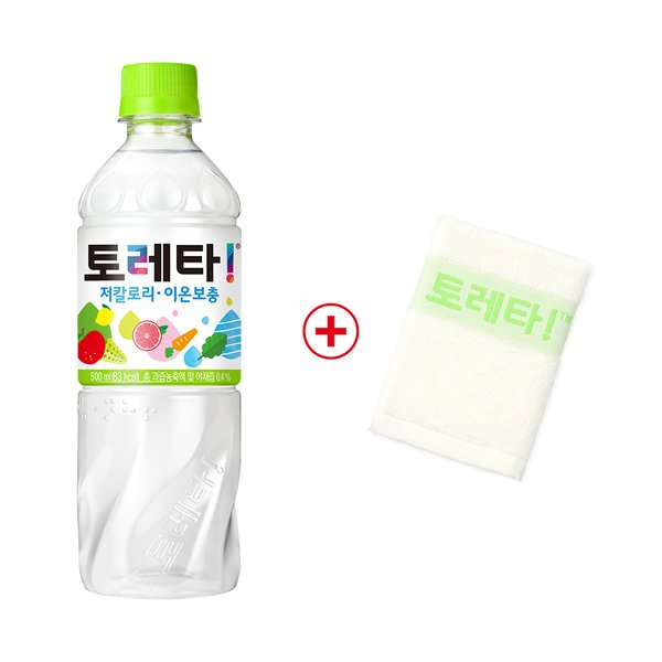[코카콜라공식] 토레타 500ml 24PET_+ 토레타 세면타올 증정