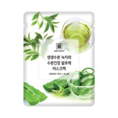 생생 녹차와 수분 진정 알로에 고보습 겔 마스크팩 25ml 보습 영양 1일 1팩 시트