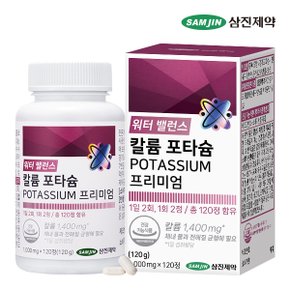 워터 밸런스 칼륨 포타슘 POTASSIUM 프리미엄 1병 (120정)