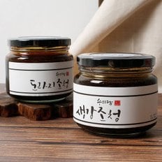 수미담 느린조청 도라지 생강 조청 세트 500g 2ea