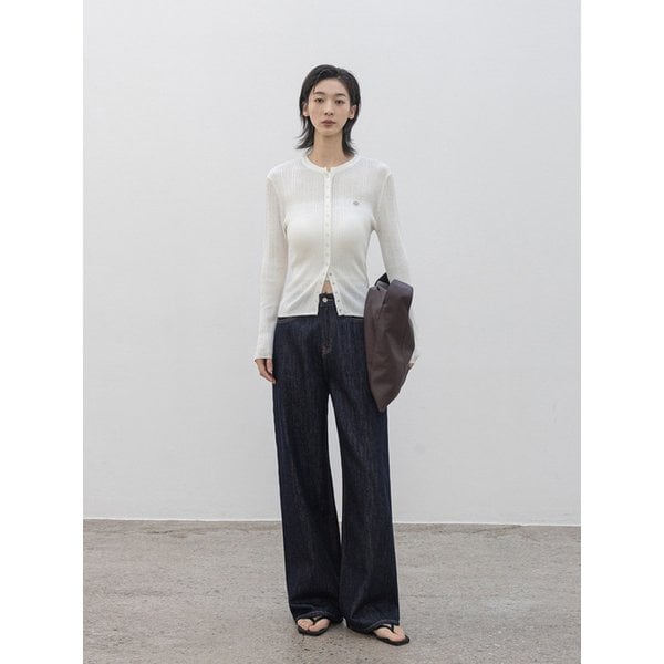 [맞춤기장] [와이드707] TURN-UP WIDE STITCH DENIM PANTS_N6SDP0406