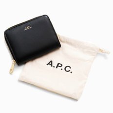 엠마누엘 컴팩트 반지갑 PXAWV-F63029 블랙 골드  A.P.C. Emmanuelle Compact Wallet