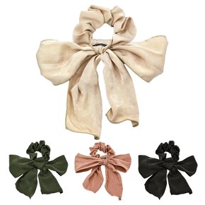 Suede Touch Tail Scrunchie 스웨이드 터치 롱 테일 스크런치