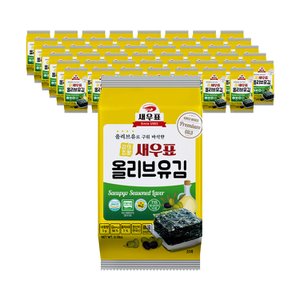 새우표완도김 새우표 완도 올리브유 재래 도시락김 5g x 48봉