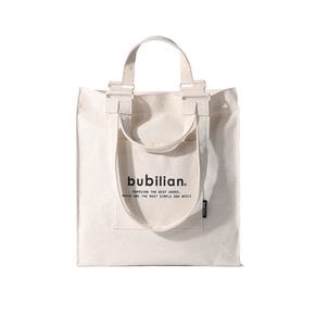 Two Handdle Logo Eco Bag _ Ivory