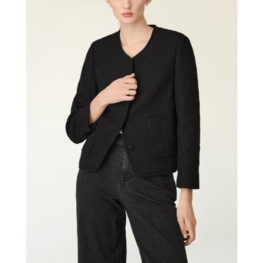 DKNY 코튼 블렌드 트위드 재킷 (DW2F1WJC102L)