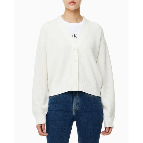 Calvin Klein Jeans 여성 AOP 스웨터 가디건(J224569)