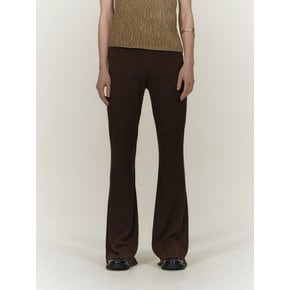 SQUARED PANNEL LEGGINGS [BROWN]