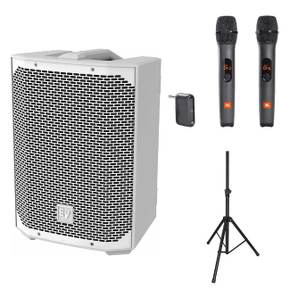 EV 버스킹 공연 스피커 EVERSE8 흰색 무선MIC JBL AS3