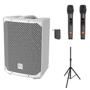  EV 버스킹 공연 스피커 EVERSE8 흰색 무선MIC JBL AS3