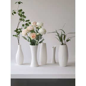 내추럴 카빙 세라믹 화병 5type