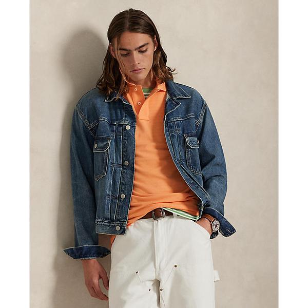 남성 커스텀 슬림핏 메시 폴로 셔츠(MNPOKNI1N823824800)