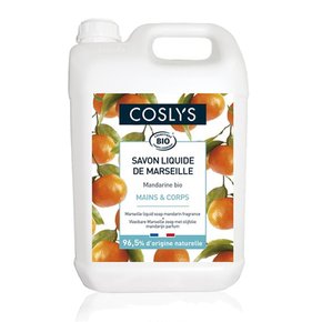 [해외직구] COSLYS Savon liquide de marseille 식물성 액체 비누 워시 마르세유 만다린 유럽 직구 5L