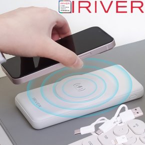 IRIVER IW-1 무선 충전 보조배터리 유무선 동시충전 충전기 PD 고출력 밧데리