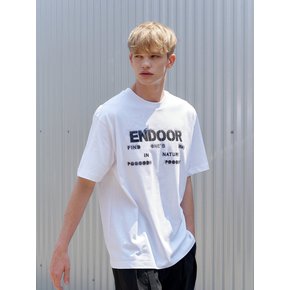 hand painting endoor 1/2 tee (white)