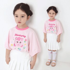 티니핑 여아용 하츄핑 5부 크롭티PK 0F14W64836_CJ